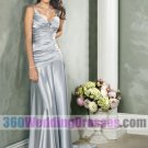 Sheath V-Neck No Waist/Princess Seams Tank Satin Cheap Wedding Dresses