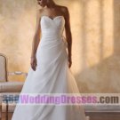 A-Line Sweetheart Chiffon Cheap Wedding Dresses