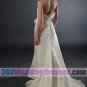 Sheath Strapless No Waist/Princess Seams Long Satin Cheap Wedding Dresses