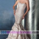 Mermaid Strapless No Waist/Princess Seams Taffeta Corset Wedding Dresses