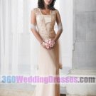 Sheath Scoop Natural Waist Cap Sleeves Long Zippered Back Lace Cheap Wedding Dresses