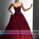 Princess/Ball Gown Sweetheart Dropped Waist Organza Corset Wedding Dresses