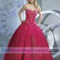 Princess/Ball Gown Sweetheart Basque Waist Long Satin Quinceanera Dresses