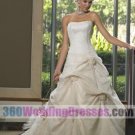 Princess/Ball Gown Strapless Dropped Waist Taffeta Corset Wedding Dresses