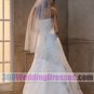 A-Line Strapless No Waist/Princess Seams Organza Corset Wedding Dresses
