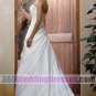 A-Line Strapless Empire Waist Satin Corset Wedding Dresses