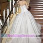 Princess/Ball Gown Strapless Dropped Waist Organza Corset Wedding Dresses