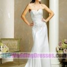 Sheath Sweetheart Dropped Waist Corset Wedding Dresses