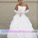 Princess/Ball Gown Strapless Dropped Waist Taffeta Corset Wedding Dresses