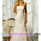 Sheath Strapless No Waist/Princess Seams Tulle Corset Wedding Dresses