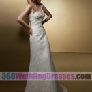 A-Line Sweetheart Empire Waist Spaghetti Straps Lace Wedding Dresses