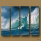 4 panels oil painting