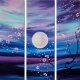 5 panels oil painting