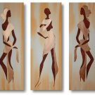 Modern portrait oil painting on Canvas "Joyful people" 037