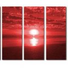 Dafen Modern seascape oil painting on Canvas "sunsetting233"