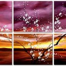Modern oil painting on Canvas flower painting set282