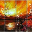 Modern oil painting on Canvas flower painting set459