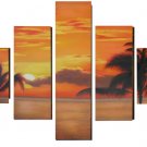 Modern oil painting on Canvas sunset glow painting set 316 Modern oil painting on Canvas sunset glow painting set 316