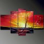 Modern Contemporary oil paintings on Canvas flower painting set697