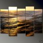 Modern Contemporary oil paintings on Canvas seascape painting set698