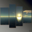 Modern Contemporary oil paintings on Canvas setting sun painting set 675