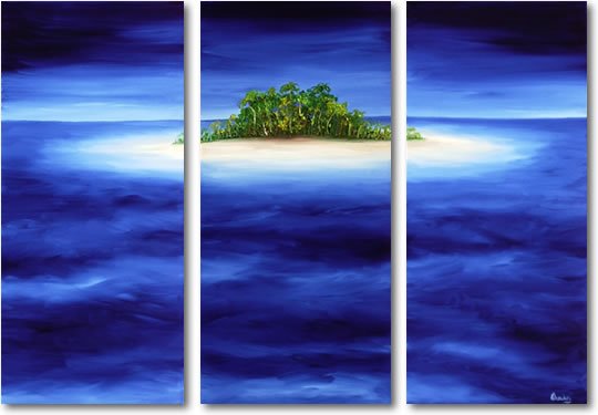 Modern Contemporary oil paintings on Canvas seascape painting set 286