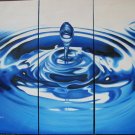Modern Contemporary oil paintings on Canvas blue water drop painting set 330 Modern Contemporary oil paintings on Canvas blue water drop painting set 330