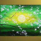 Modern Art Deco oil paintings on Canvas flower painting set 393