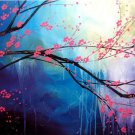 Modern Art Deco oil paintings on Canvas flower painting set 414