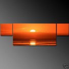 Modern Art Deco oil paintings on Canvas sunset glow painting set 602
