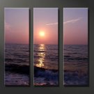 Modern Art Deco oil paintings on Canvas sunset painting set 635