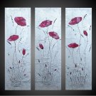 Modern Art Deco oil paintings on Canvas flower painting set 683