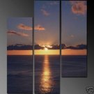 Modern Art Deco oil paintings on Canvas sunset glow painting set 688