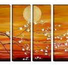 Modern contemporary oil paintings on canvas flower painting set 724
