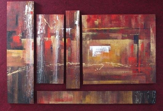 Modern contemporary oil paintings on canvas abstract painting set 727