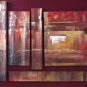 Modern contemporary oil paintings on canvas abstract painting set 727
