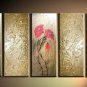 Modern contemporary oil paintings on canvas flower painting set 736