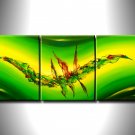 100% handmade Art deco Modern abstract oil paintings on Canvas set 09029