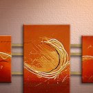 Handmade Art deco Modern abstract oil painting on Canvas set 09070