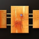 Handmade Art deco Modern abstract oil painting on Canvas set 09071