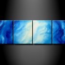 Handmade Art deco Modern abstract oil painting on Canvas set 09211