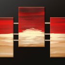 Handmade Art deco Modern abstract oil painting on Canvas set 09181