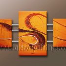 Handmade Art deco Modern abstract oil painting on Canvas set 09077