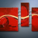 Handmade Art deco Modern abstract oil painting on Canvas set 09084