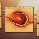 Handmade Art deco Modern abstract oil painting on Canvas set 09085
