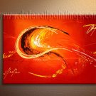 Handmade Art deco Modern abstract oil painting on Canvas set 09086