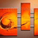 Handmade Art deco Modern abstract oil painting on Canvas set 09089