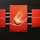 Handmade Art deco Modern abstract oil painting on Canvas set 09090
