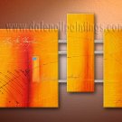 Handmade Art deco Modern abstract oil painting on Canvas set 09093