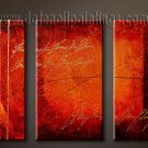 Handmade Art deco Modern abstract oil painting on Canvas set 09094